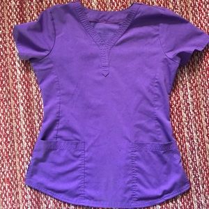 Purple Label Healing Hands scrub top